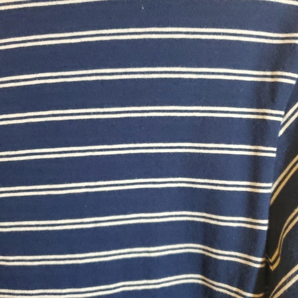 Madewell Striped Blue and White T-Shirt Dress - Picture 10 of 10